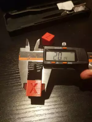 3d printing - Flyingbear Ghost - X axis steps calibration - before