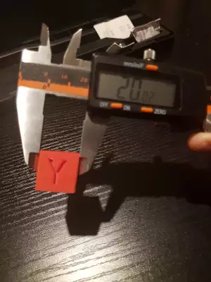 3d printing - Flyingbear Ghost - Y axis steps calibration - after
